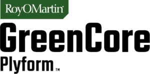 ROM Greencore Plyform Plywood Logo