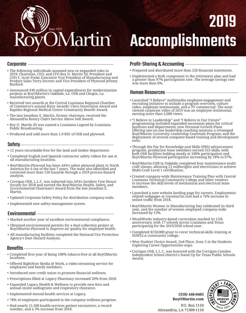 2019 RoyOMartin Accomplishments Public scaled 1