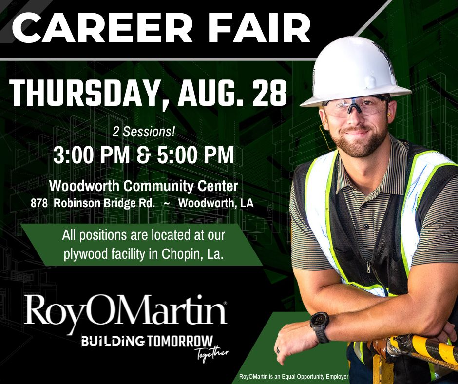 8 28 25 Plywood Career Fair (Facebook Post) English
