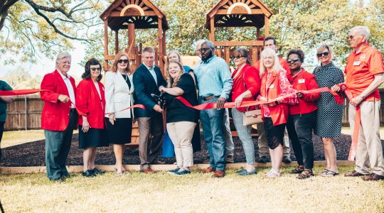 Hope House playground ribbon cutting