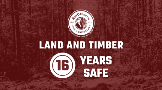 Land and Timber 16 years safe 1285 × 470 px