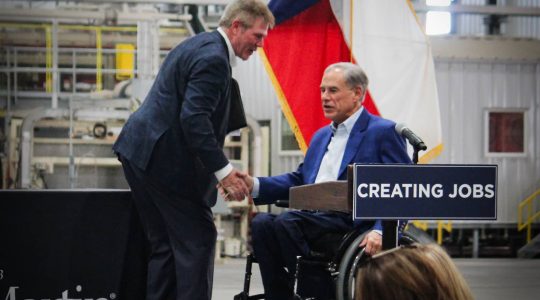 Roy Martin greets Texas Governor Abbott